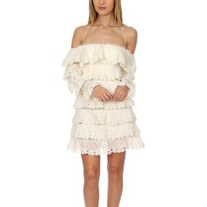 NWOT Zimmermann Painted Heart Love Mini Dress